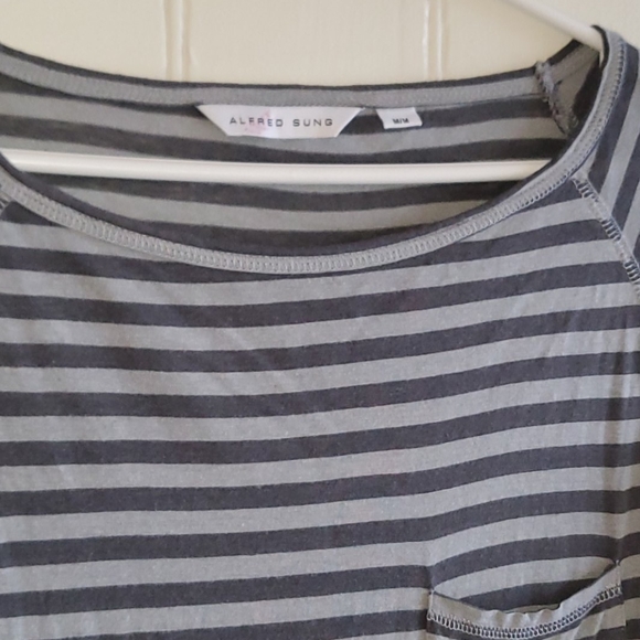 Alfred Sung $20 Fall Linen Blend Top Medium - Picture 2 of 3